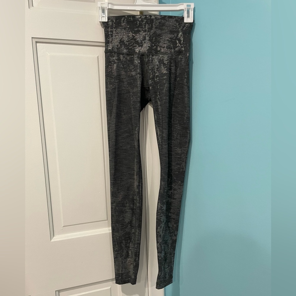 Silver High Waisted Lululemon Leggings